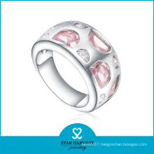 Hot Selling Pink 925 Sterling Silver Ring for Gift (R-0477)